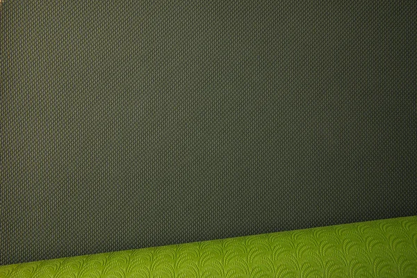 Вид Сверху Зеленые Проката Йога Матем — стоковое фото