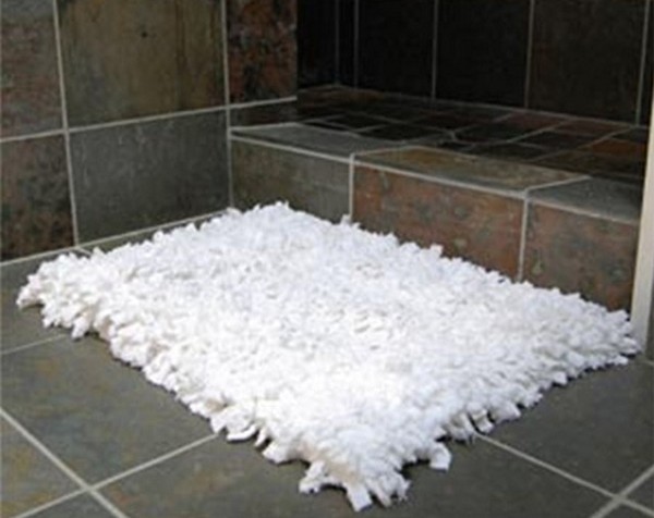 тканевый коврик в ванную фото
