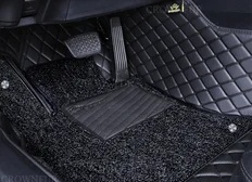 Коврики из экокожи для Volkswagen Touareg 3 (CR). 3D коврики из экокожи для Volkswagen Touareg 3 (CR).