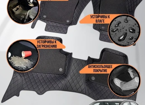 3D коврики из экокожи на VOLVO VNL