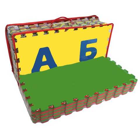 Детский коврик пазл русский алфавит 25x25 см